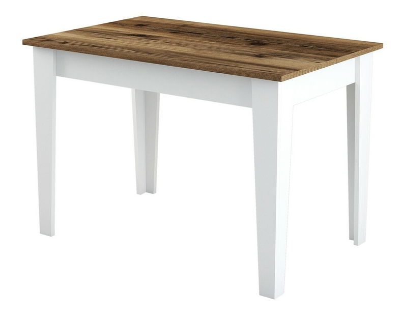 Jídelní stůl (pro 4 osoby) Kim (Ořech + Bílá) *bazar