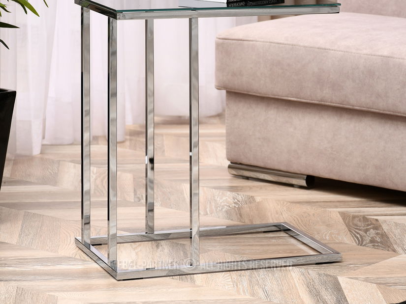 Konferenční stolek Vasho (černá + chromová)