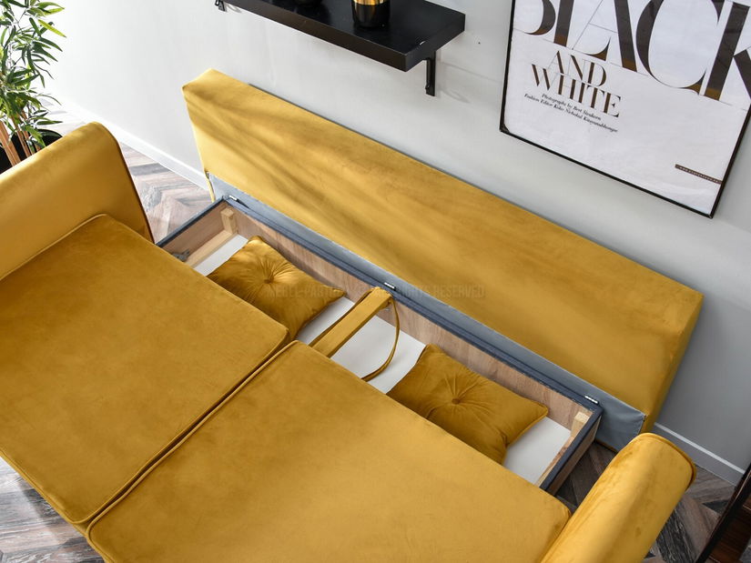 Pohovka dvousedačka Bacteria (černá)