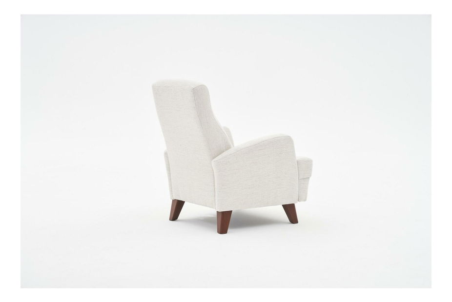 Křeslo Kanasota (krémová + ořech)