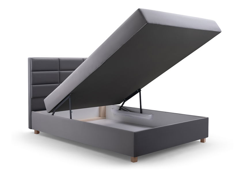 Jednolůžková postel 120 cm Picasso II (šedá) (s úl. prostorem a matrací)
