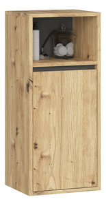 Koupelnová skříňka Vambos W35 1D 1W (dub artisan + grafit)