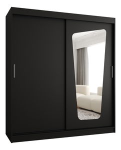 Šatní skříň 180 cm Mokka (černá)