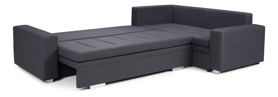 Rohová sedací souprava Triste (tmavě hnědá) (L)