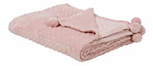 Deka 200x150 cm SAMRE (polyester) (růžová)