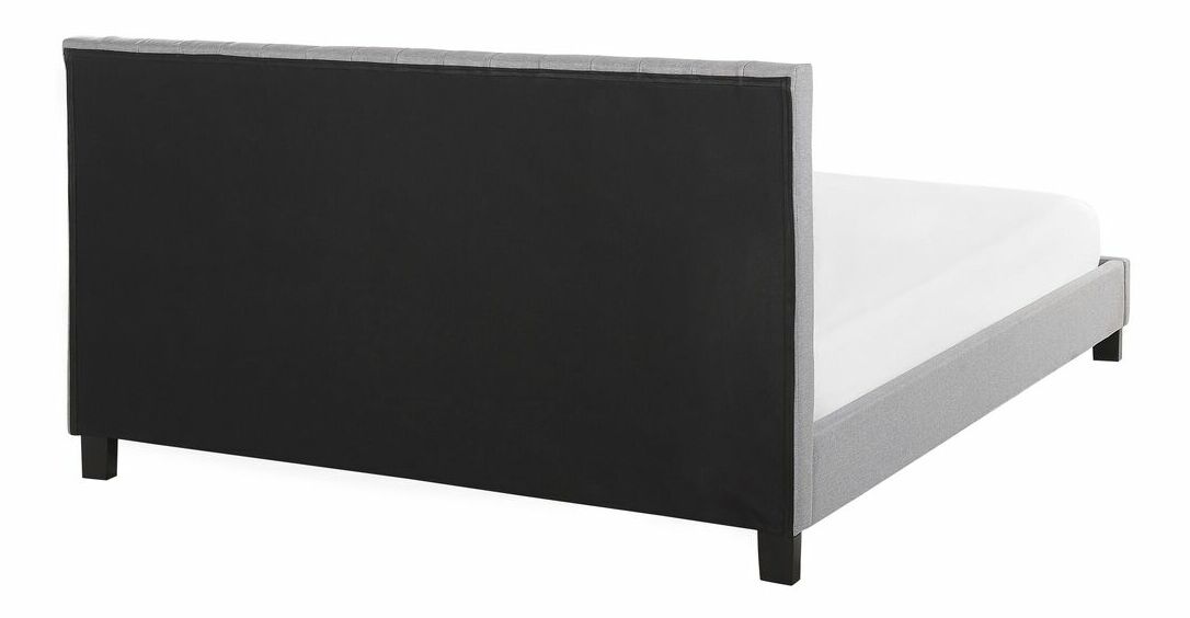 Manželská postel 180 cm PARASO (světle šedá) (s roštem)