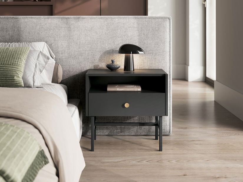 Noční stolík Desanta (černá)