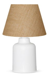 Stolní lampa Clevorentto 1 (krémová + bílá)