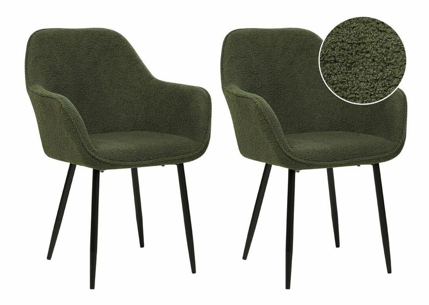 Set 2 ks jídelních židlí Anika (zelená)