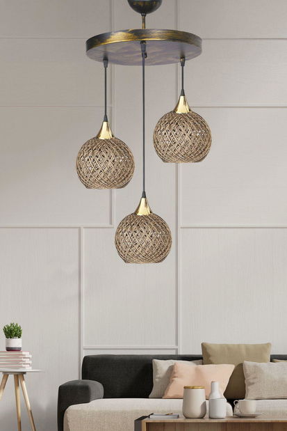 Stropní svítidlo Crayonessa 1 (černá + béžová)