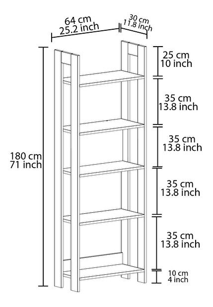 Regál Contraletta (bílá)