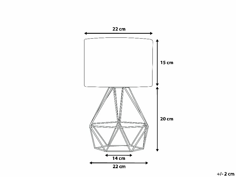 Stolní lampa Totem (tmavě červená)