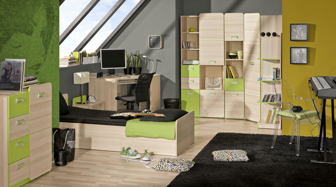 Dětský pokoj Lavendon 3 (zelená)