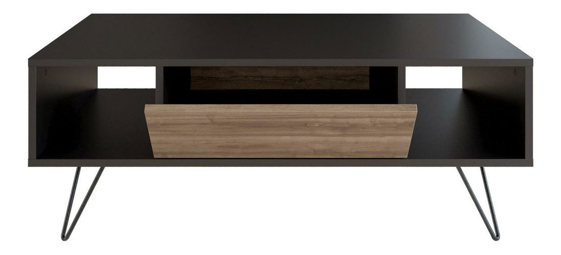 Konferenční stolek Mistique (černá + ořech)