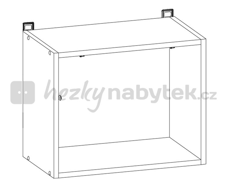 Horní kuchyňská skříňka nad digestoř BRW Nika NKGO-50/40-O