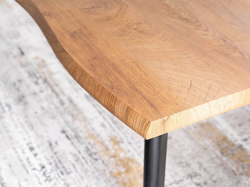 Rozkládací jídelní stůl 150-210 cm Faustina (dub artisan + černá) (pro 8 a více osob) *bazar