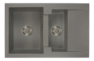 Kuchyňský dřez Dortuna (šedá) (s 1 otvorem pro baterii) (P)