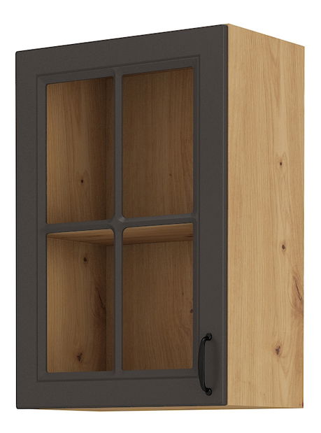 Horní kuchyňská skříňka Sheila 40 GS 72 1F (dub artisan + grafit)