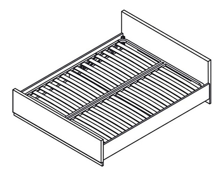 Manželská postel 160 cm BRW Raflo LOZ/160