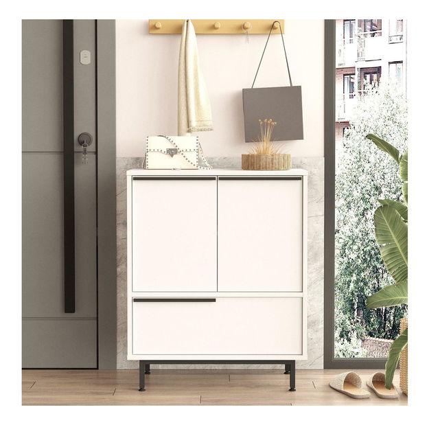 Botník (skříňka na boty) Nimelo 4 (bílá)