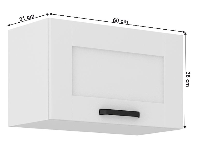 Horní skříňka Lesana 1 (bílá) 60 GU-36 1F 