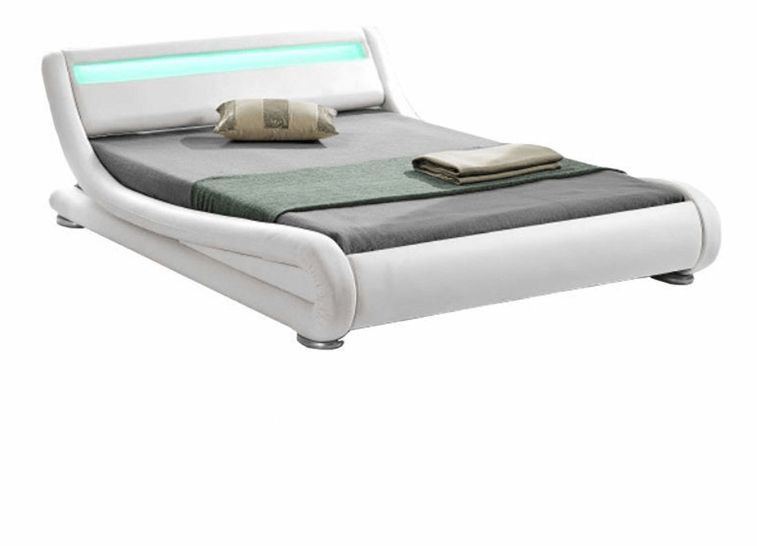 Manželská postel 160 cm Sampan (s roštem a LED)