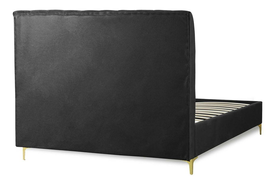 Manželská postel 160 cm Malasia (černá) (s roštem)