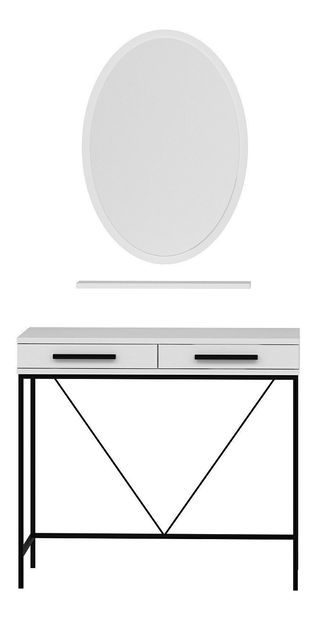 Toaletní stolek Sariel (bílá)