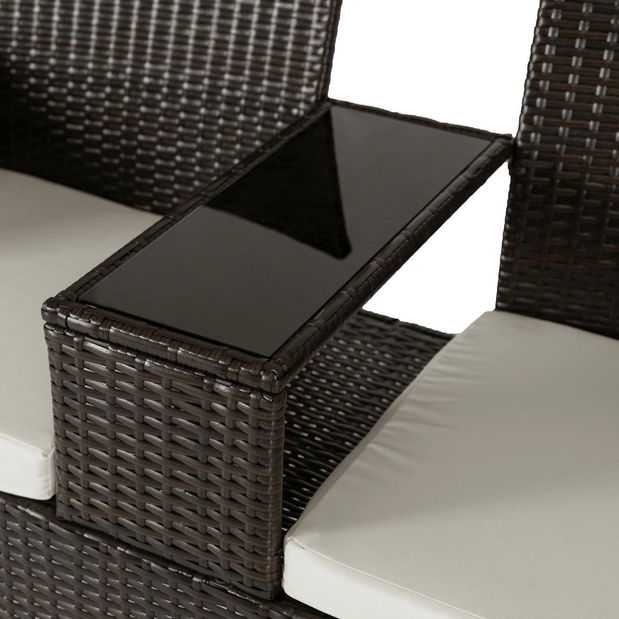 Zahradní pohovka Kraft (hnědá)