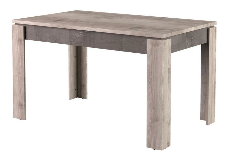 Jídelní stůl Jess new (kaštan nairobi + onyx) (pro 4 až 6 osob)