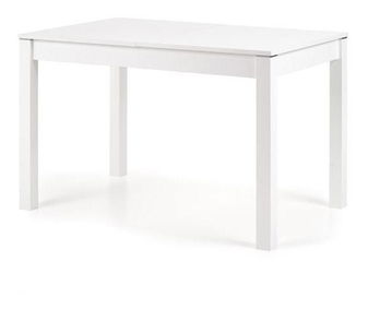 Rozkládací jídelní stůl 118-158 cm Mauric (bílá) (pro 4 6 osob)