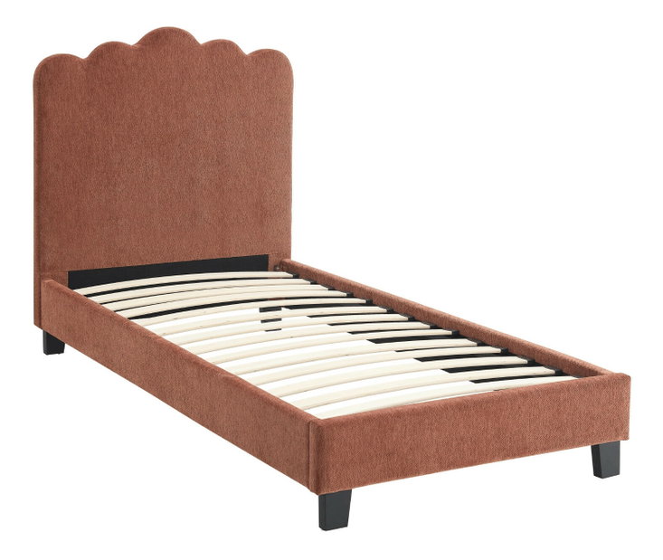 Jednolůžková postel 90 cm Catar 90 (červená) (s roštem)