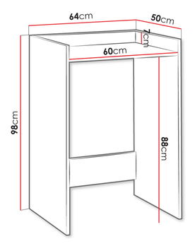 Skříňka nad pračku NP Nobi (Bílá) *bazar