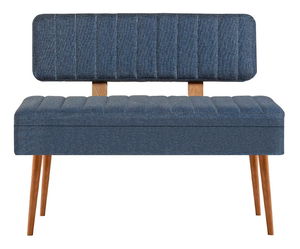 Lavice Vlasta 2 (borovice atlantická + tmavě modrá) (s úl. prostorem)