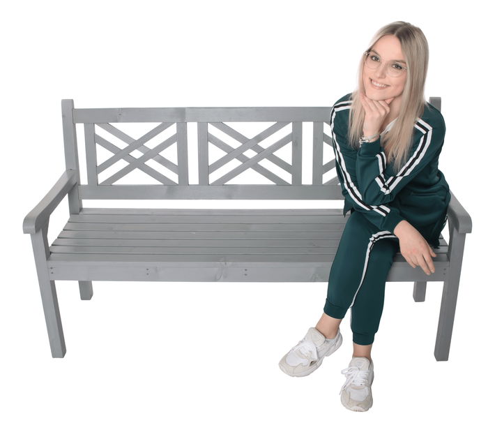 Zahradní lavička Finbona (šedá)