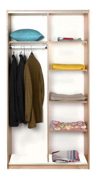 Šatní skříň s posuvnými dveřmi Seworella 2 (dub sonoma)