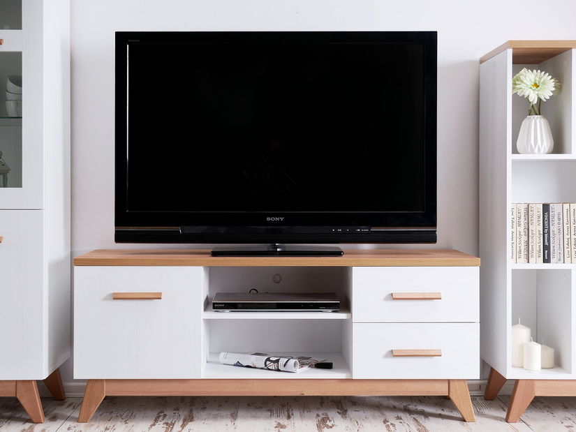 TV stolek/skříňka Balones BG05 (bílá + dub)