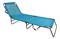 Zahradní lehátko KALEO (modrá + šedá)