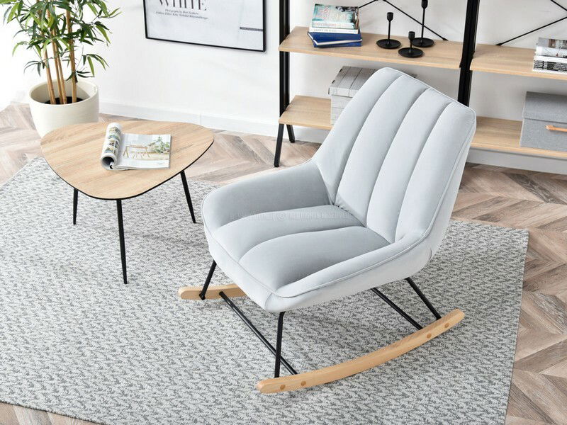 Křeslo Bertie (šedá + buk černý)