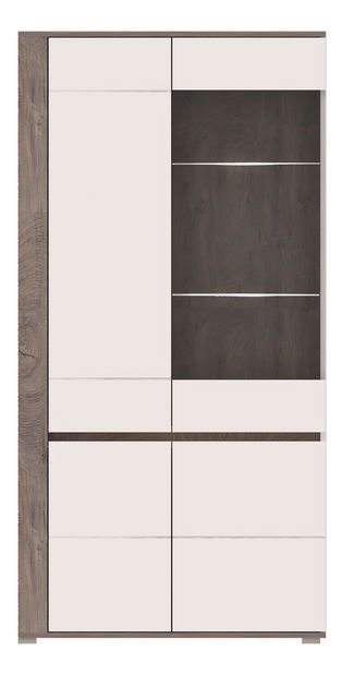 Vitrína 96 cm Amos (s osvětlením)