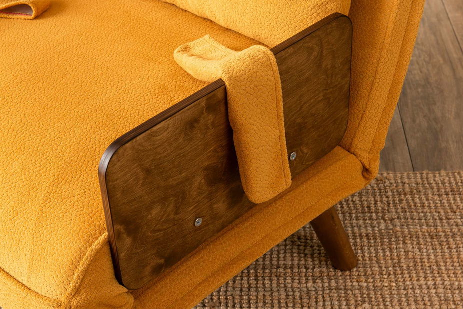 Křeslo Como (hořčicová)