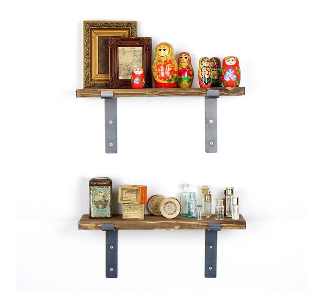 Set 2ks. polic Dupone 2 (ořech + černá)