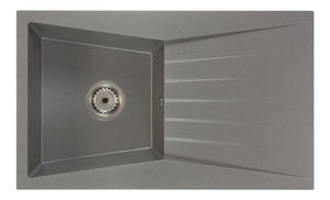 Kuchyňský dřez Ragod (šedá) (se 2 otvory pro baterii) (P)