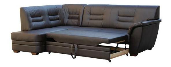 Rohová sedací souprava Jorge (hnědá) (L)