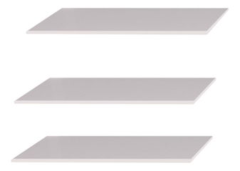 Doplňkové poličky k šatní skříni Babylon B10 (bílá)