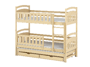 Dětská postel 80 cm BLAIR (s roštem a úl. prostorem) (borovice)