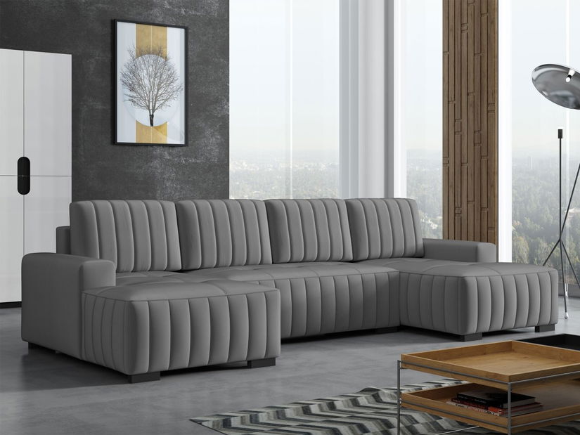 Rohová sedací souprava U Presto U (šedá)