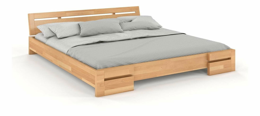 Manželská postel 180 cm Naturlig Bokeskogen (buk)