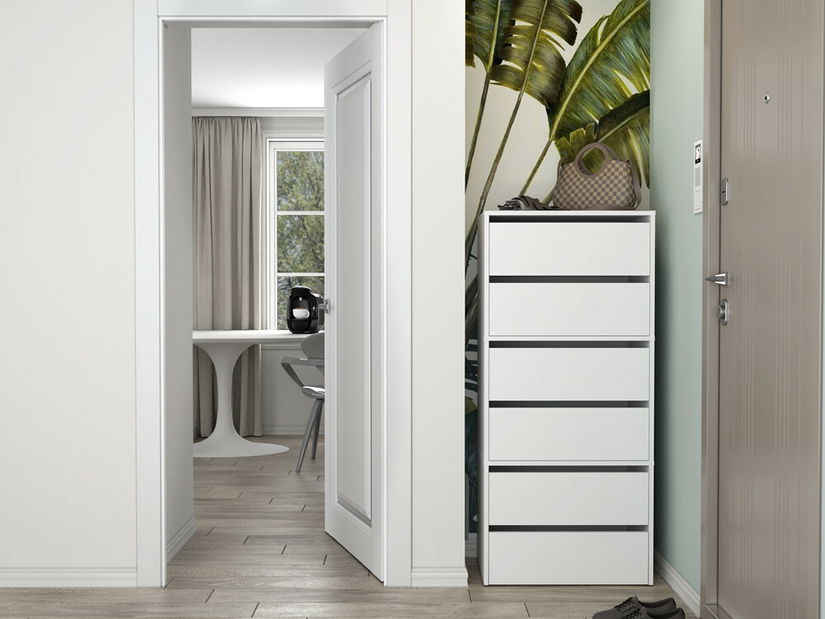 Botník (skříňka na boty) Metido 1 (bílá)