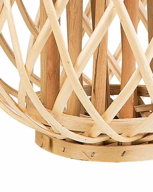 Lucerna MAURI 30 cm (kov) (světlé dřevo)